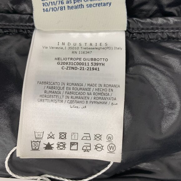 IM0162 cover-up Moncler Helotrope series Black logo patch hooded zipper long-sle - Picture 9 of 9